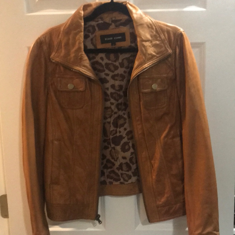 Black Rivet leather jacket